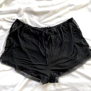 Victoria’s Secret black lace shorts Victoria’s Secret sleepwear